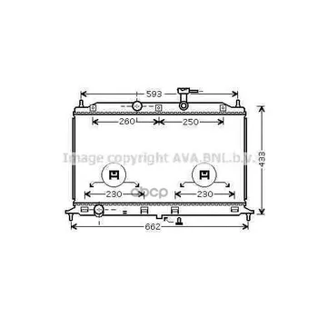 

Radiator cooling Kia Rio II Ava art. kaa2077