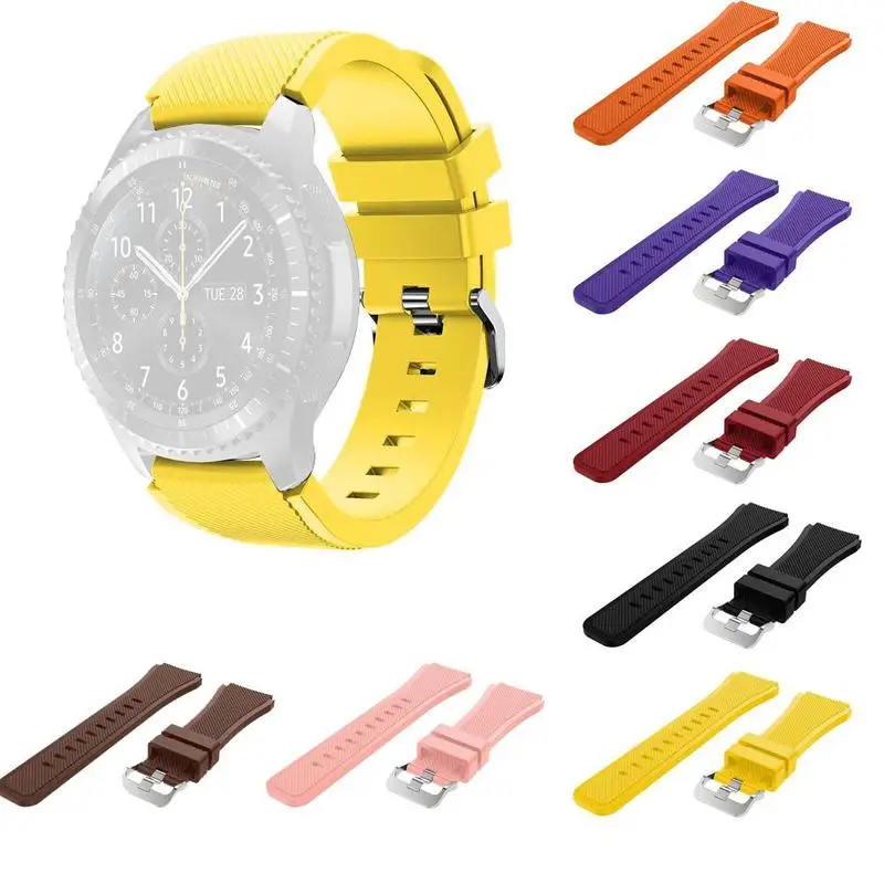 Силиконовый ремешок R800 подходит для samsung Galaxy Watch монохромный 46/gear 22 мм S3 Y4C5