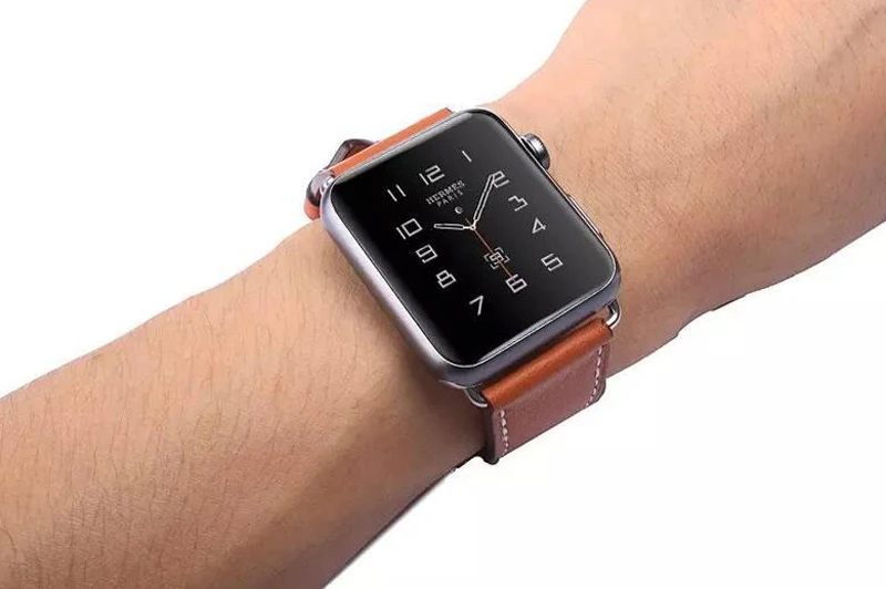Кожаный ремешок для Apple watch band 42 мм 38 мм correa 4 44 мм 40 мм Бабочка Пряжка ремешок для часов iwatch 5 4 3 2 ремешок для часов аксессуары