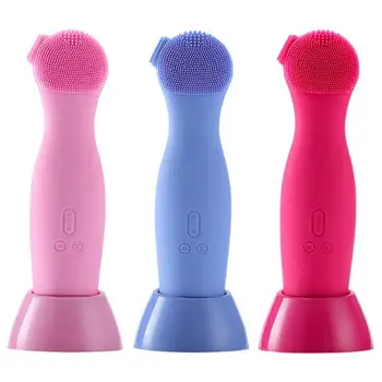 

Ultrasonic Electric Silicone Portable Facial Cleansing Instruments Face Cleanser Skin Care Massage Face Cleanser Machine