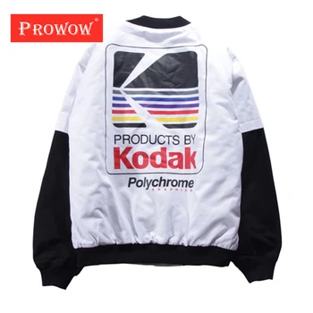 

Coat Brand Clothing Outerwear Japanese Hip Hop Style MA1 Bomber Jacket Printing Kodak Jackets Harajuku Pilot Street Men Women