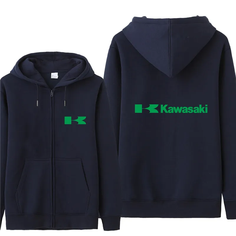 Осень Kawasaki, моторные толстовки для мужчин модное пальто флисовый пуловер унисекс мужские мотоциклетные свитера Kawasaki - Цвет: as picture