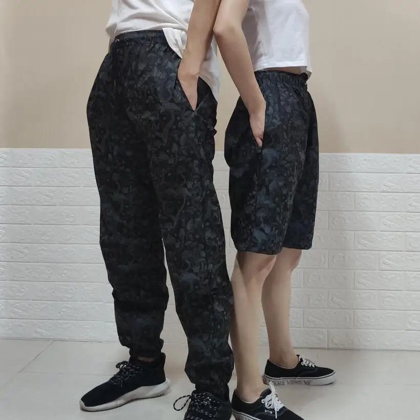 Мужские wo Мужские Танцевальные тренировочные брюки Красочные Светоотражающие длинные и короткие бегуны гриб хип-хоп шаровары уличная одежда светящиеся брюки