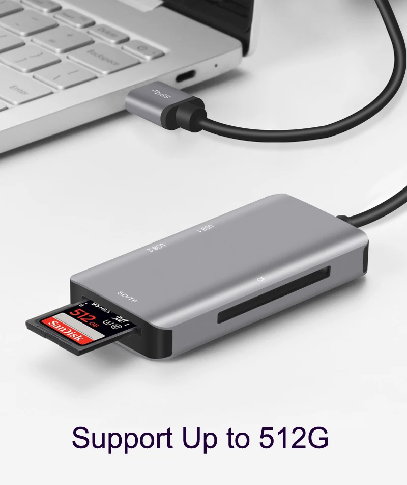 USB 3,0 SD SDHC CF компактная флеш-карта памяти Micro SD ридер USB3.0 U флеш-диск мышь OTG для Macbook ноутбука ПК 5в1
