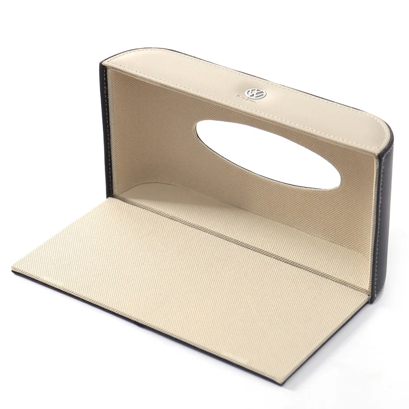 PU Leather Car Tissue Box Car Hanging Hanging Sun Visor Hanging Sun Tissue Inside Box Tissue Box Pumping Paper Block Idea