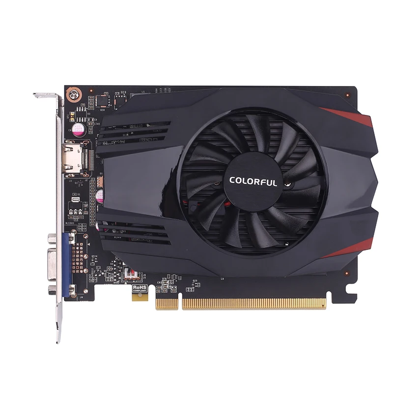 

Colorful GT1030 2G V3 GDDR5 64Bit 1227MHZ/1468MHz 14Nm Gaming Video Image Card