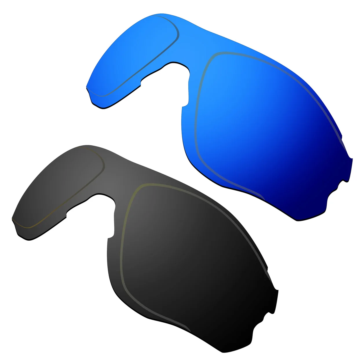 

Поляризованные Сменные линзы HKUCO для солнцезащитных очков EVZero, синие/черные, 2 пары