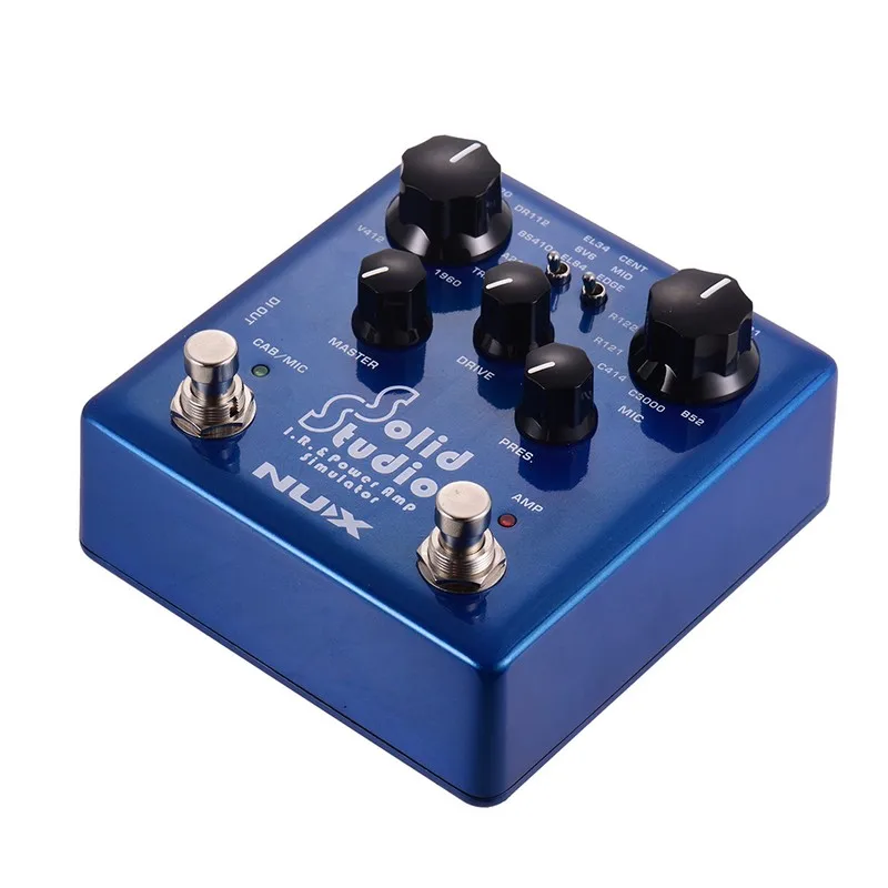 NUX Solid Studio IR& power amp имитатор педаль эффектов с 8 моделями шкафов 8 моделей микрофонов с 3 позициями микрофона