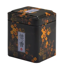 Ретро китайские чайные добавки железная жестяная коробка для конфет Печенье Коробка для хранения шоколада кофейная банка винтажный органайзер для хранения