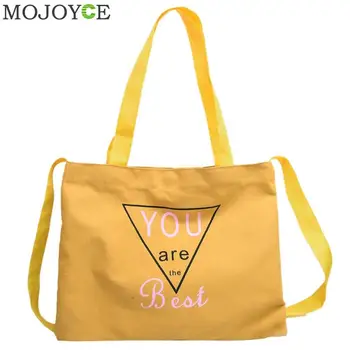 

Women Canvas Tote Ladies Casual Shoulder Bag Foldable Shopping Bags Beach Bag Cotton Cloth Female Handbag