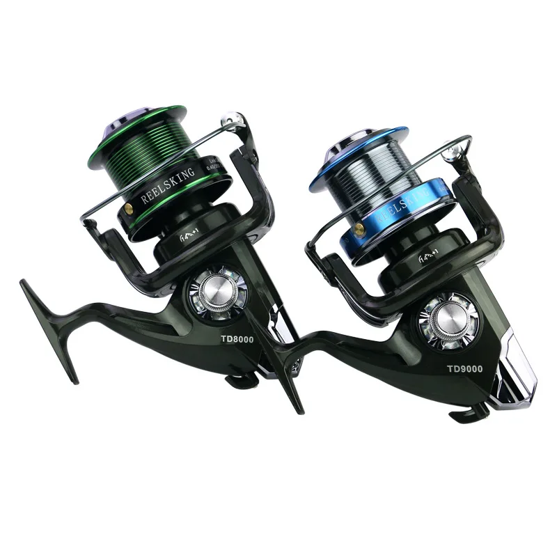 Рыболовная катушка REELSKING 12BB + 1 TD большая дистанция металлическая чашка с ЧПУ