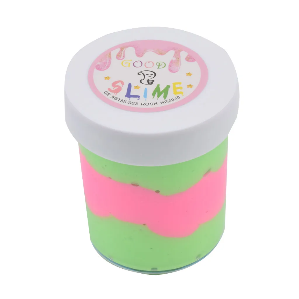 Color Mixing Foam Ball Clay Could Slime Putty Scented Stress Kids Clay Toy slime container pate a modeler enfant W1004