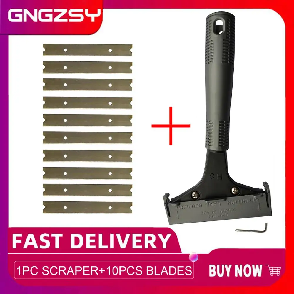 

Long Handle Scraper Blades Floor Tile Adhesive Removal Ceramic Cleaning Shovel Glass Wall Clean Wallpaper Stripping Tool E29+10