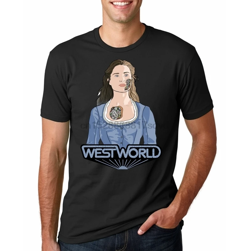 Мужская футболка Westworld Долорес и Вильям лабиринт произведение искусства Awesome Tee |