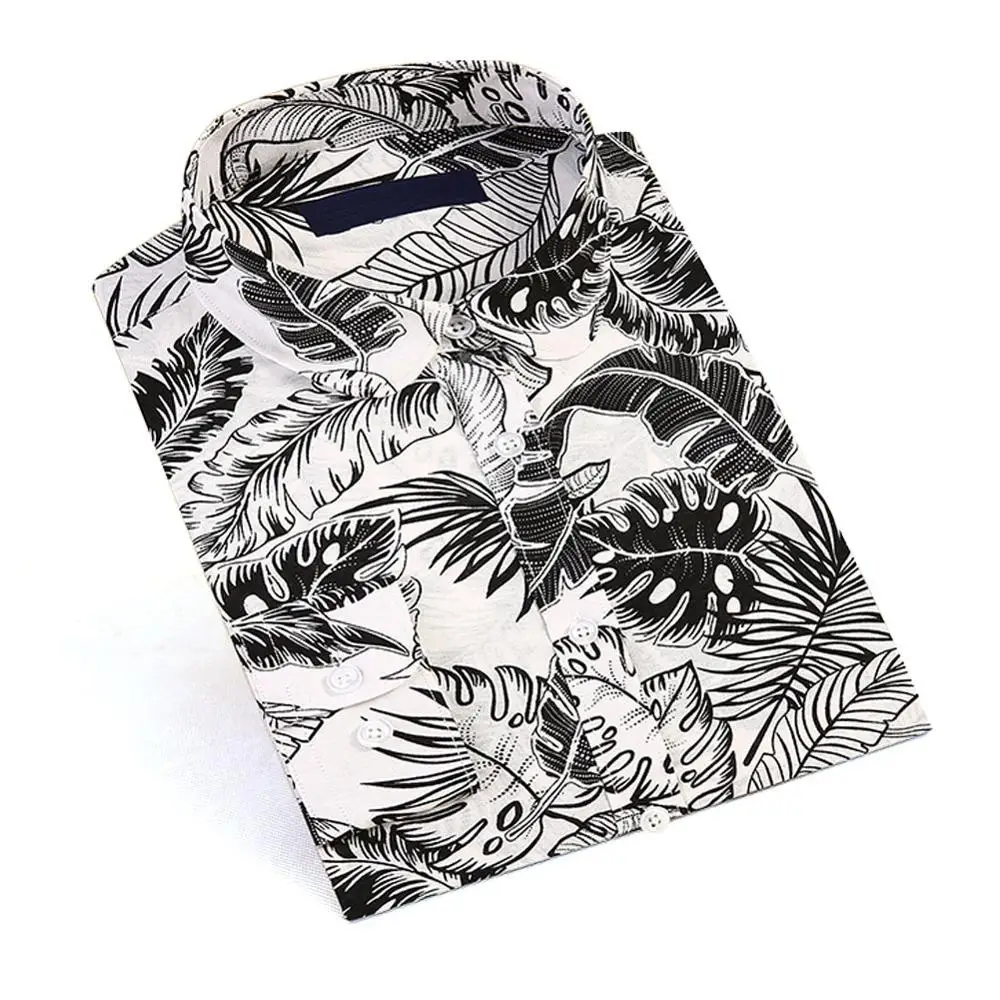 FL039 Dioufond, 5XL, Цветочная блузка, летняя рубашка, для женщин, фрукты, с длинным рукавом, топы, хлопковые рубашки, розовые, белые блузки, Blusas Femininas,, Новинка - Цвет: FL039
