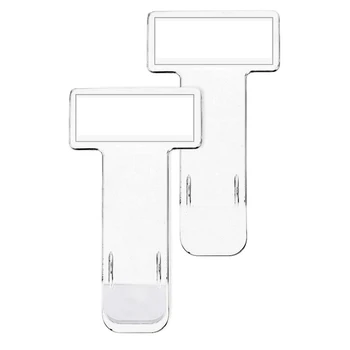 

Car Parking Ticket Clip Car Plastic Ticket Holder Mini T-shape Transparent Ticket Clip Car Folder Auto Products Car Accessories