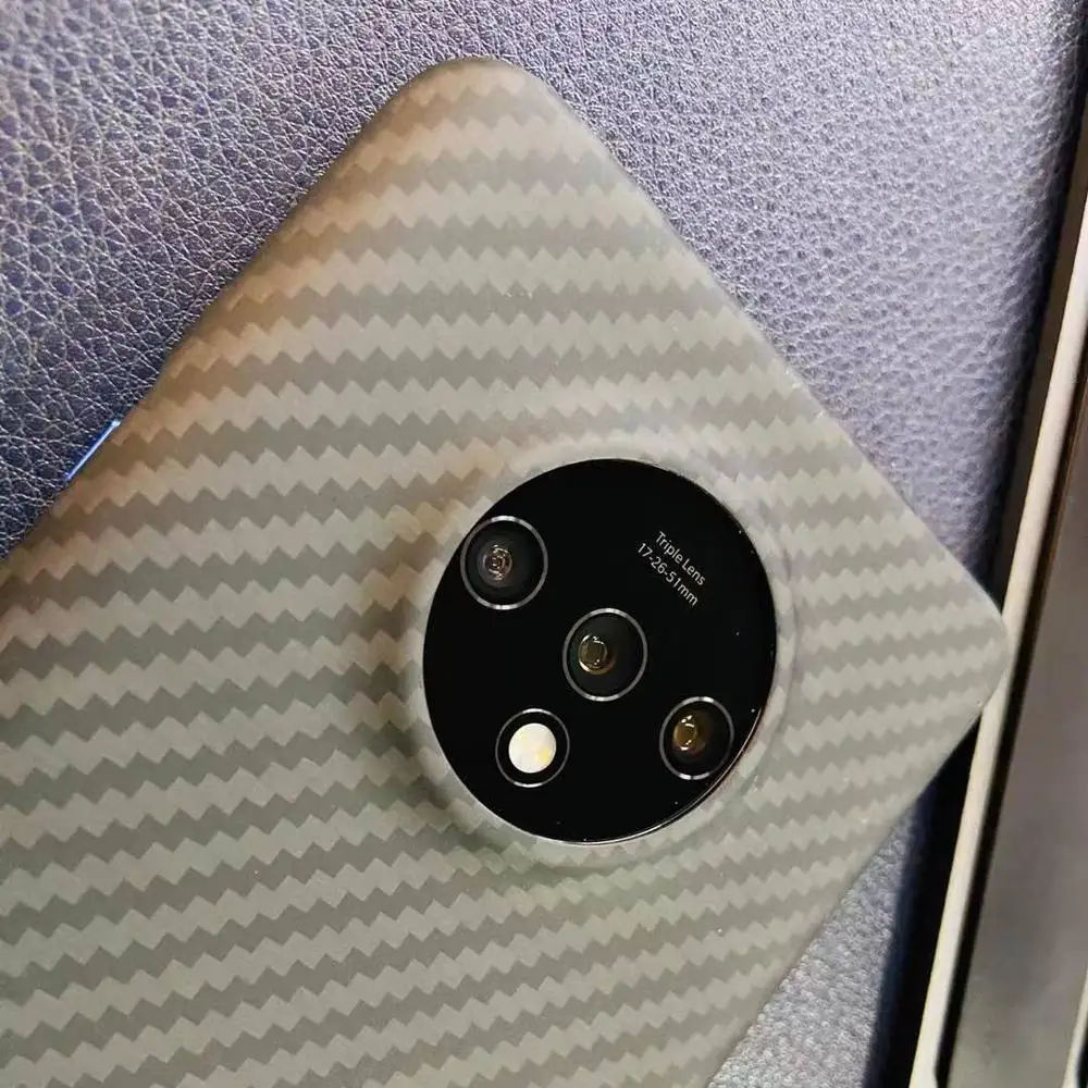 Ультратонкая жесткая Роскошная задняя крышка для OnePlus 7t из углеродного волокна, матовый чехол для телефона для OnePlus 7t