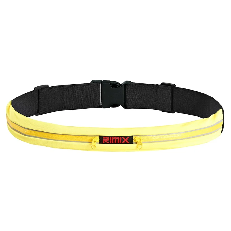 yellow Single pocket На открытом воздухе водонепроницаемая поясная сумка Мобильный пояс для бега живота сумка для женщин для спортивного зала и фитнеса сумка, держатель для телефона спортивные аксессуары - Цвет: yellow Single pocket