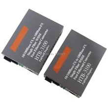 Htb-3100ab волоконно-оптический медиа конвертер волоконно-оптический приемопередатчик одиночное волокно конвертер 25 км SC 10/100M однорежимный одинарный волоконно