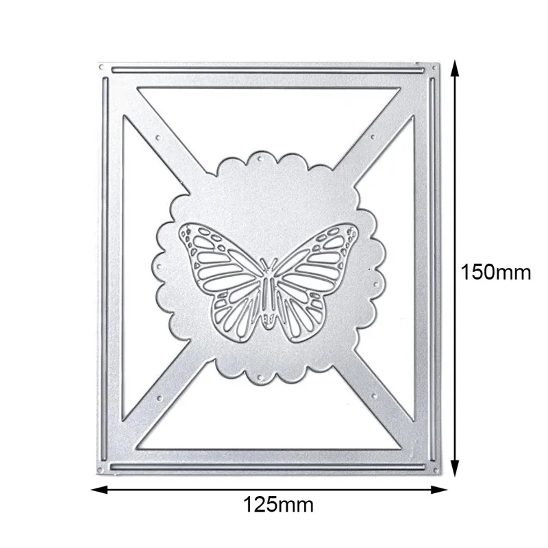 

Naifumodo Dies Butterfly Frame Dies Metal Cutting Dies New 2019 for Scrapbooking Card Album Decor Embossing Diecut Template