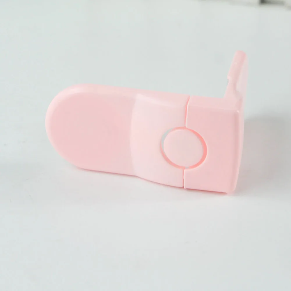 pink 1 шт. детский замок Защита детей Детская безопасность блокировка дверей пластиковый замок для детей младенческие Детские замки - Цвет: pink