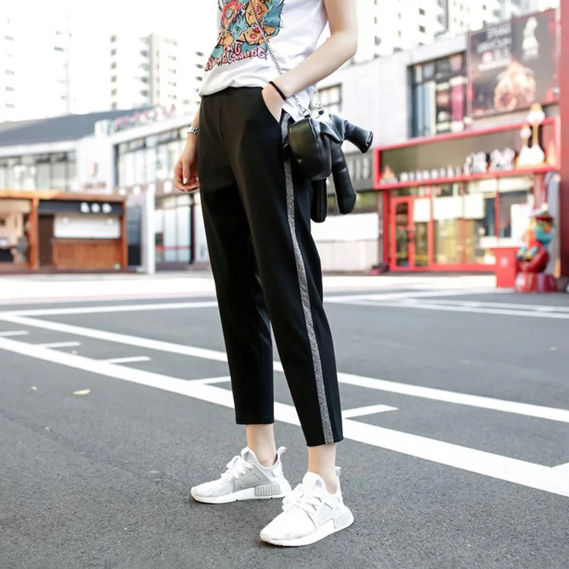 

2019 New Style Pregnant Women Pants Thin Type for Spring And Autumn Leggings Sports Casual Loose Harem Pants Pregnant Women Capr