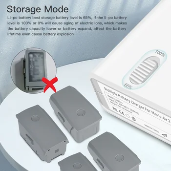 

Fast Drone Accessory 6 In 1 Smart Quick Flight Multi Intelligent Rapid Charging Hub USB Battery Charger For DJI Mavic Air 2