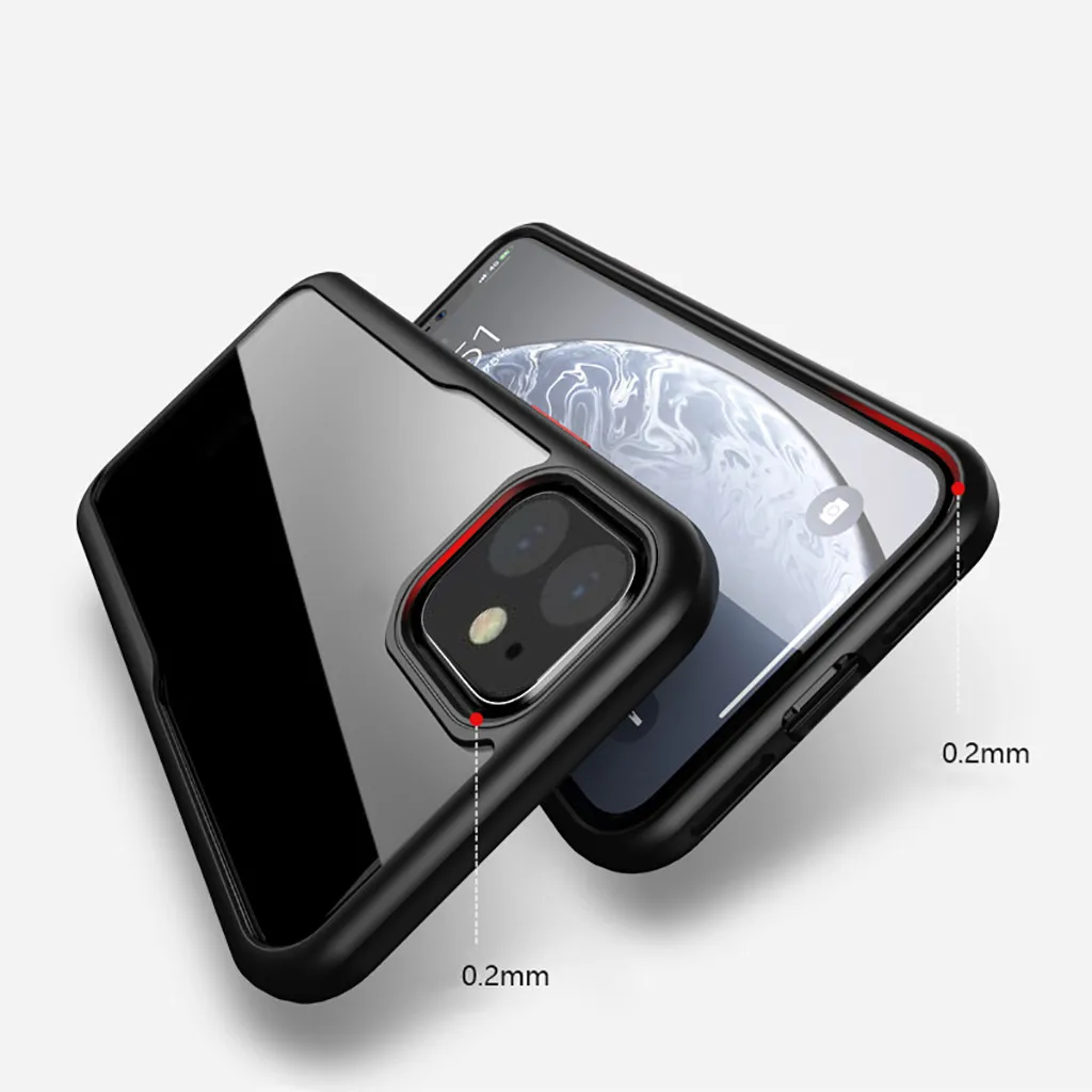 Ouhaobin чехол для телефона для iPhone 11 6,1 дюймов амортизация прозрачный ТПУ защитный чехол матовый чехол Аксессуары для мобильных телефонов