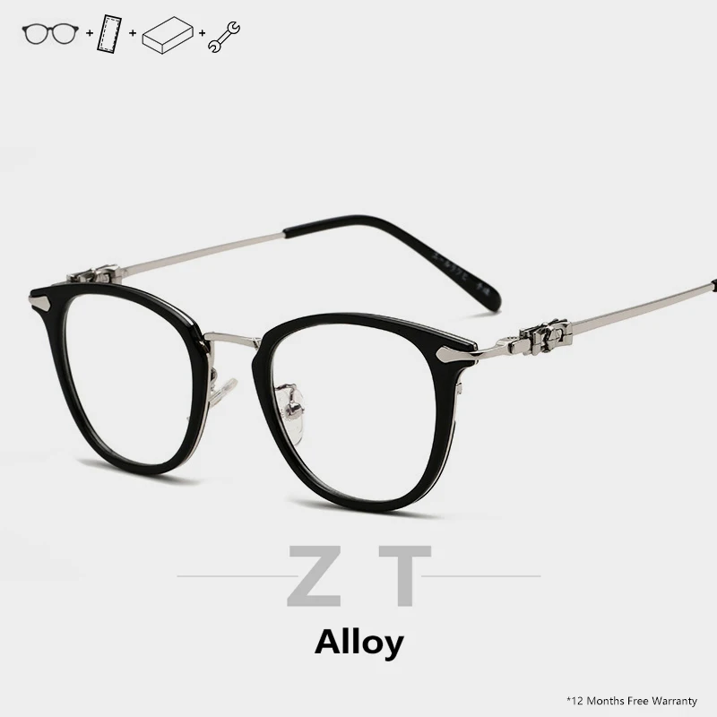 Ацетатная прозрачная оправа для очков мужские ретро круглые оправы дизайнерские