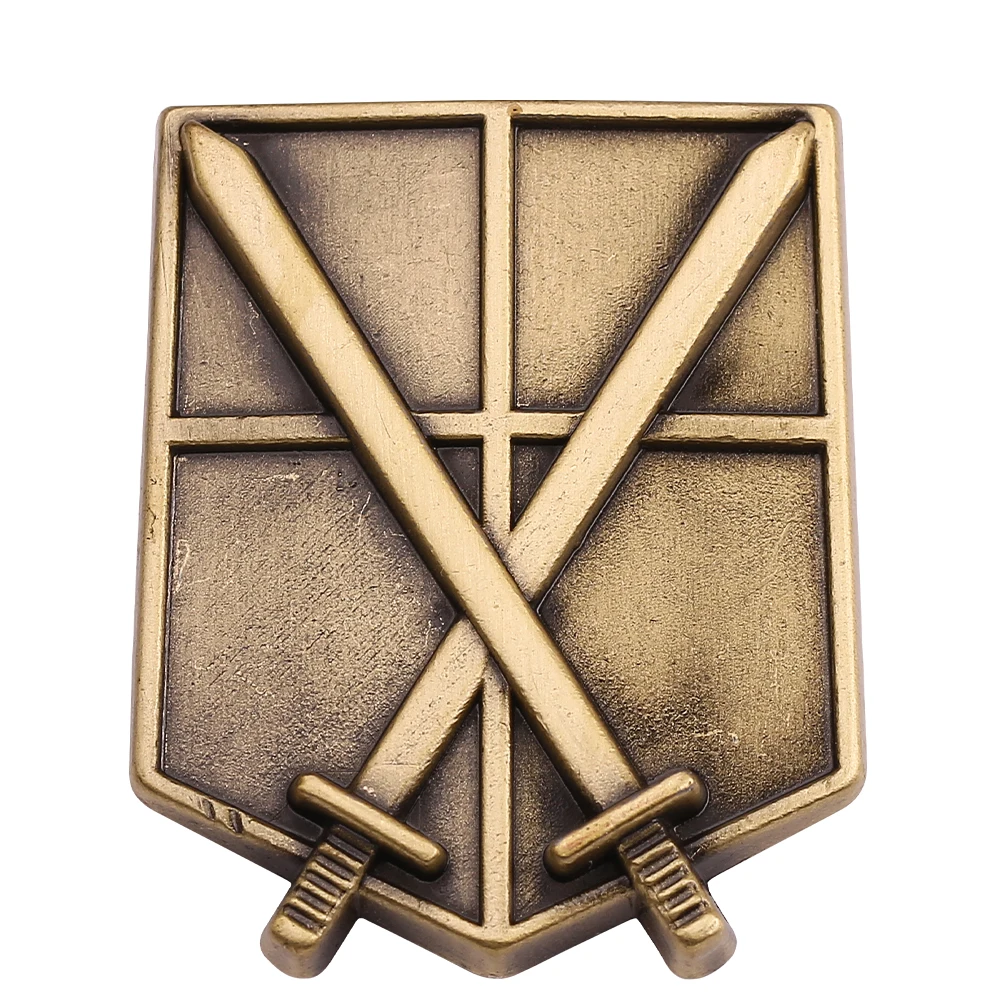 Фильм атака на титанов брошь Shingeki No Kyojin Скаутинг значок легиона для мужчин и женщин брошь на булавке винтажная косплей аксессуары ювелирные изделия - Окраска металла: 7