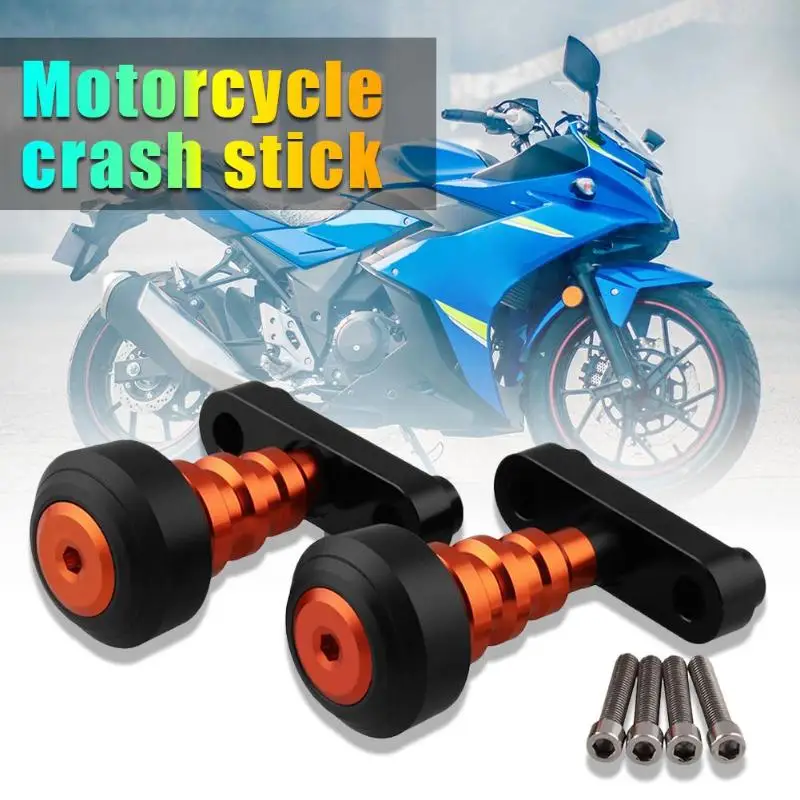 2 шт защитные устройства алюминиевые+ пластиковые рамки ползунки для KTM DUKE 125 200 390 250 отличное мастерство хорошая прочность