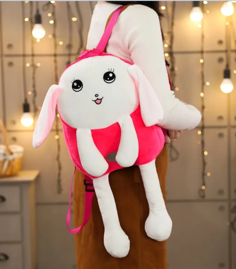 Чучело Рюкзак Kawaii Кролик плюшевые куклы игрушки кролик сумки для девочек детей