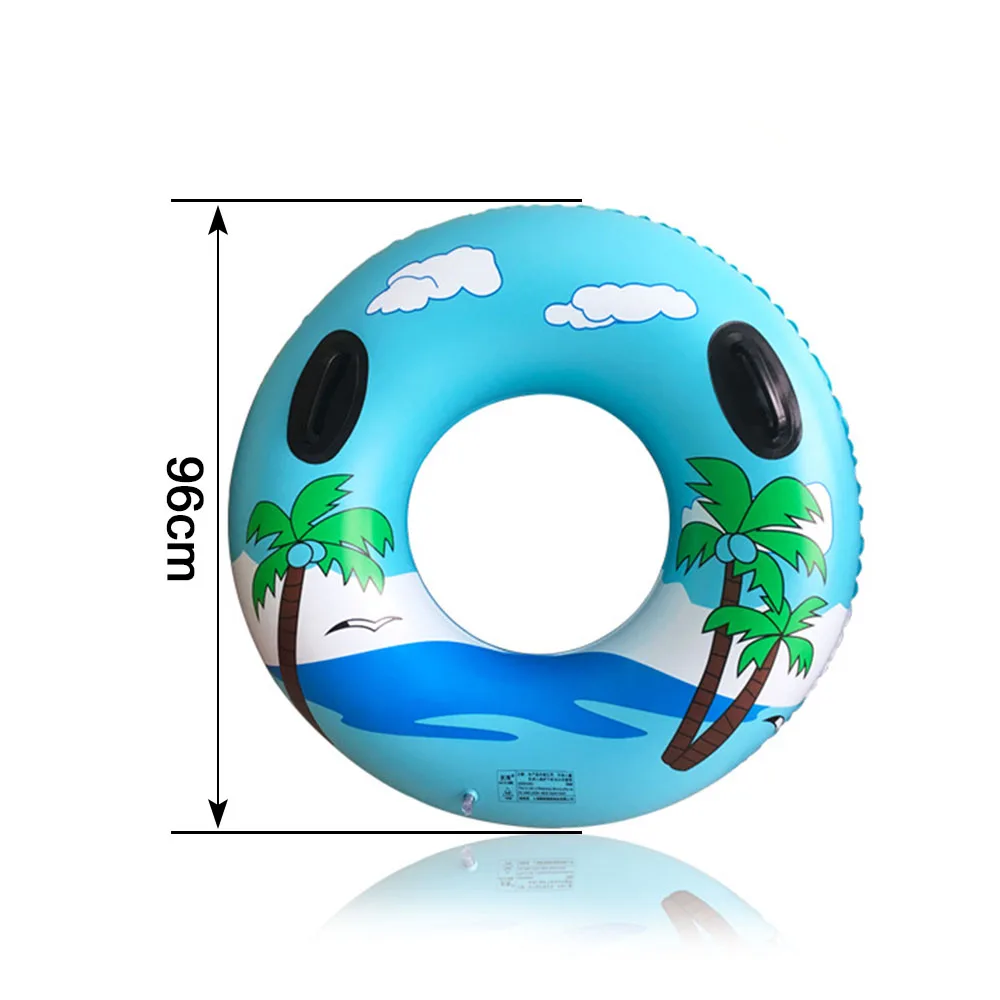 HOT Inflatable Adults Swimming Ring Coconut Tree Float Toy Swimming Pool Floating Circle Water Sports Accessories