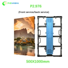 Программируемый полноцветный светодиодный экран на прокат P2.976 Прокат этап корпус светодиодного дисплея 500x1000 видеостены P3.91 P4.81