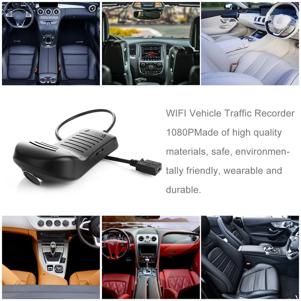  Car DVR Camera Wireless WiFi APP PAL / NTSC Video Recorder FHD 1920*1080p Novatek 96655 Dash Cam DV