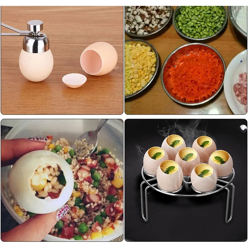 Нож для яиц из нержавеющей стали, нож для яиц, ножницы, нож для скорлупы, сделай сам, яичная скорлупа, кухонные гаджеты, инструмент для приготовления пищи