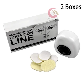 

2 Boxes Brows Microblading Mapping Strings NO Pre-Inked Eyebrow Position Tools Tattoo Supplies For Semi-PMU