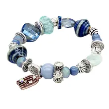 W013 BIGBING ювелирные изделия, модный керамический браслет с натуральным камнем, клетка из бисера, женский браслет, модный браслет, модное ювелирное изделие