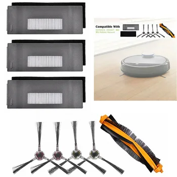 

For ECOVACS DEEBOT 900 901 Robotic Vacuum Cleaner Parts Filter Brush 8Pcs Set