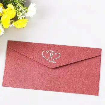 

1pcs Vintage Gold Color Envelopes For Invitations Stationery Envelope Cardboard Letter Set Window Paper Kraft Party Wedding O2S1
