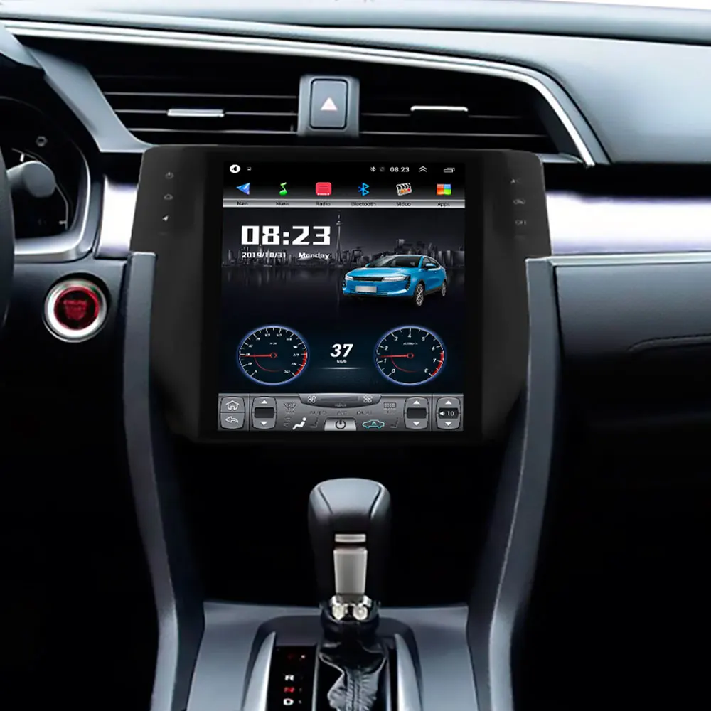 4G Lte 32G rom вертикальный экран Мультимедиа Видео Радио плеер для Honda civic- лет android навигация стерео