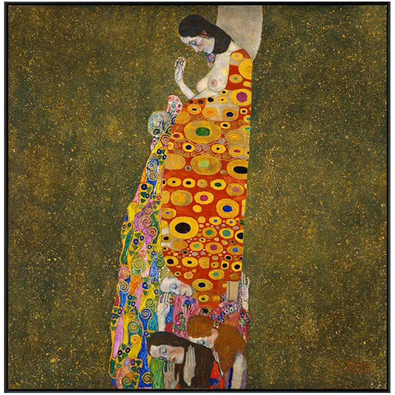 Hope II от Gustav Klimt Холст репродукции картин на стену классические известные