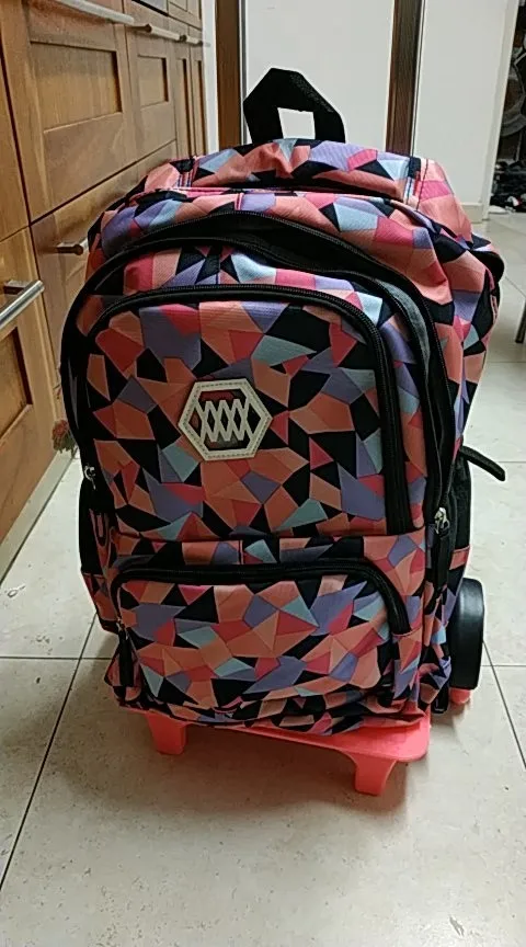 Школьный рюкзак на колесиках для девочек, дорожная сумка Mochila, сумки для книг, рюкзак, последние съемные детские школьные сумки с 2/6 колесами