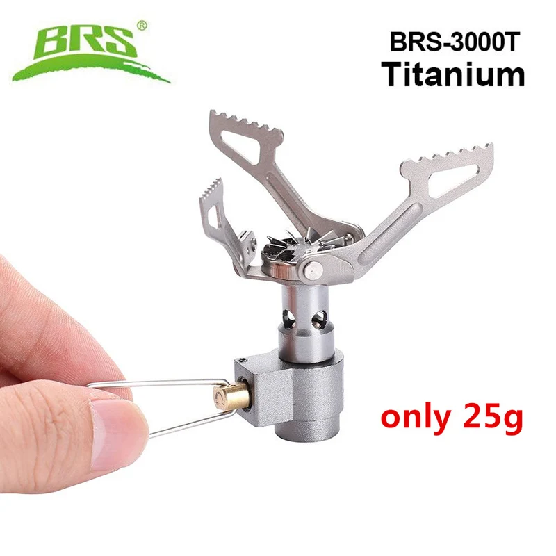 BRS Tita-Alloy Mini Portable Outdoor Stove Wild Survival Cooking Picnic Gas Burner Equipment Outdoor Camping Gas Stove BRS 3000T