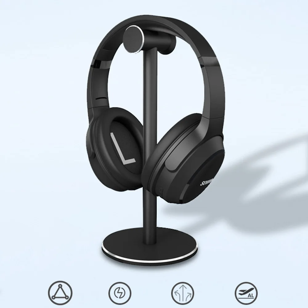 

Z3 Headphone Stand Detachable Metal Headphones Holder Aluminum Alloy Stand Stable Desktop Bracket with Silicone Pad for Headsets