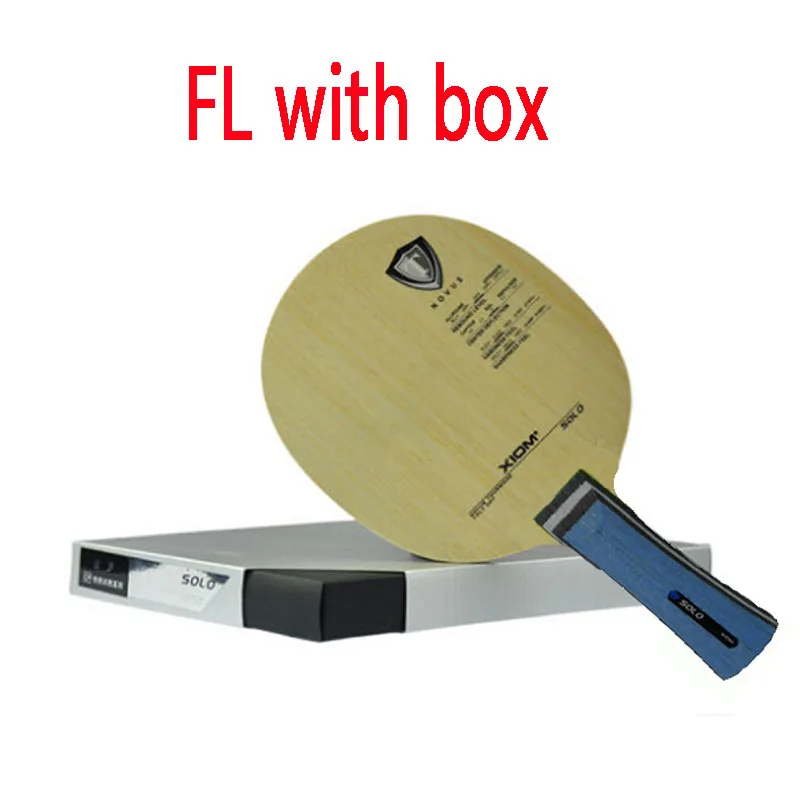 FL with box XIOM SOLO ракетка для настольного тенниса лезвие ракетка для пинг-понга Tenis De Mesa весло - Цвет: FL with box