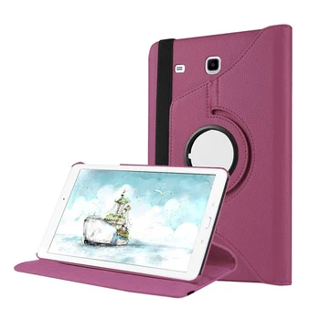 

360 Degrees Rotating PU Leather Flip Cover Case for Samsung Galaxy Tab E 9.6 Case Stand Cases Smart Tablet For Samsung t560 t561