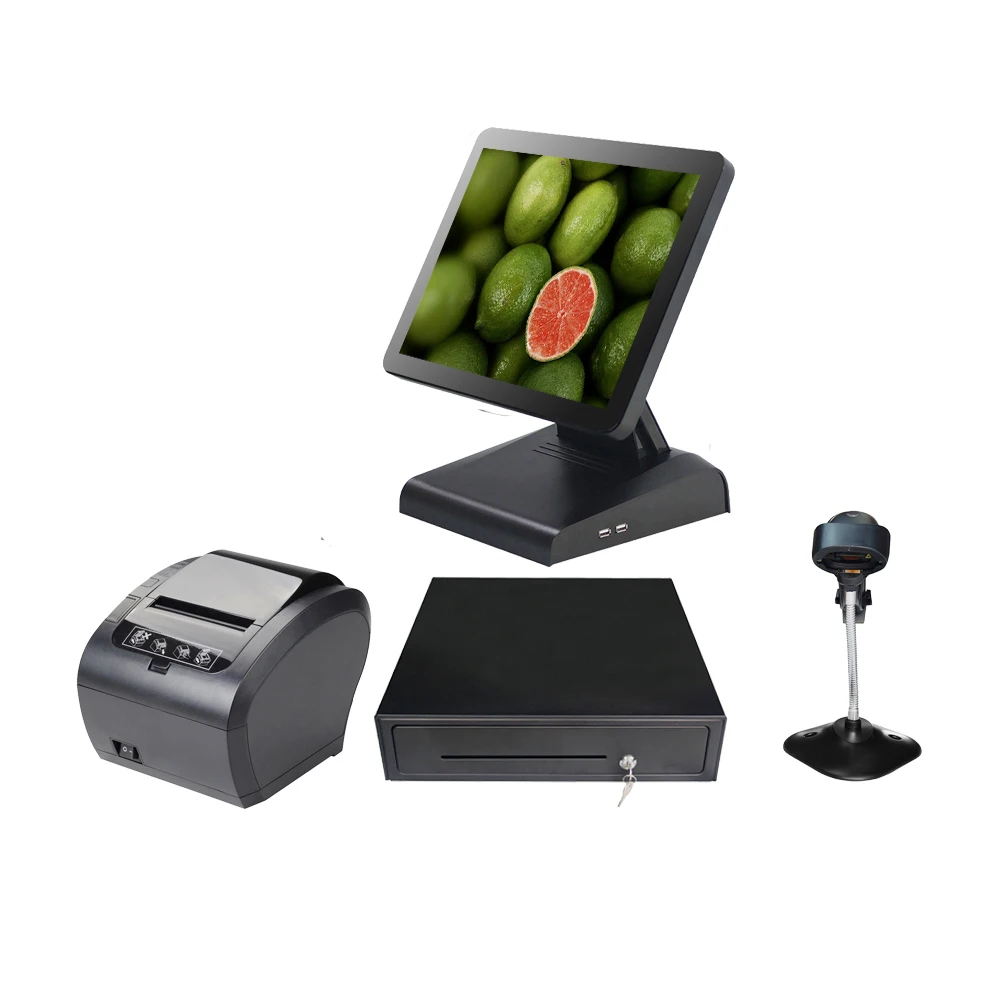 pos-терминал compoxb pos система горячая Распродажа кассовый аппарат 1" сенсорный pos все в одном