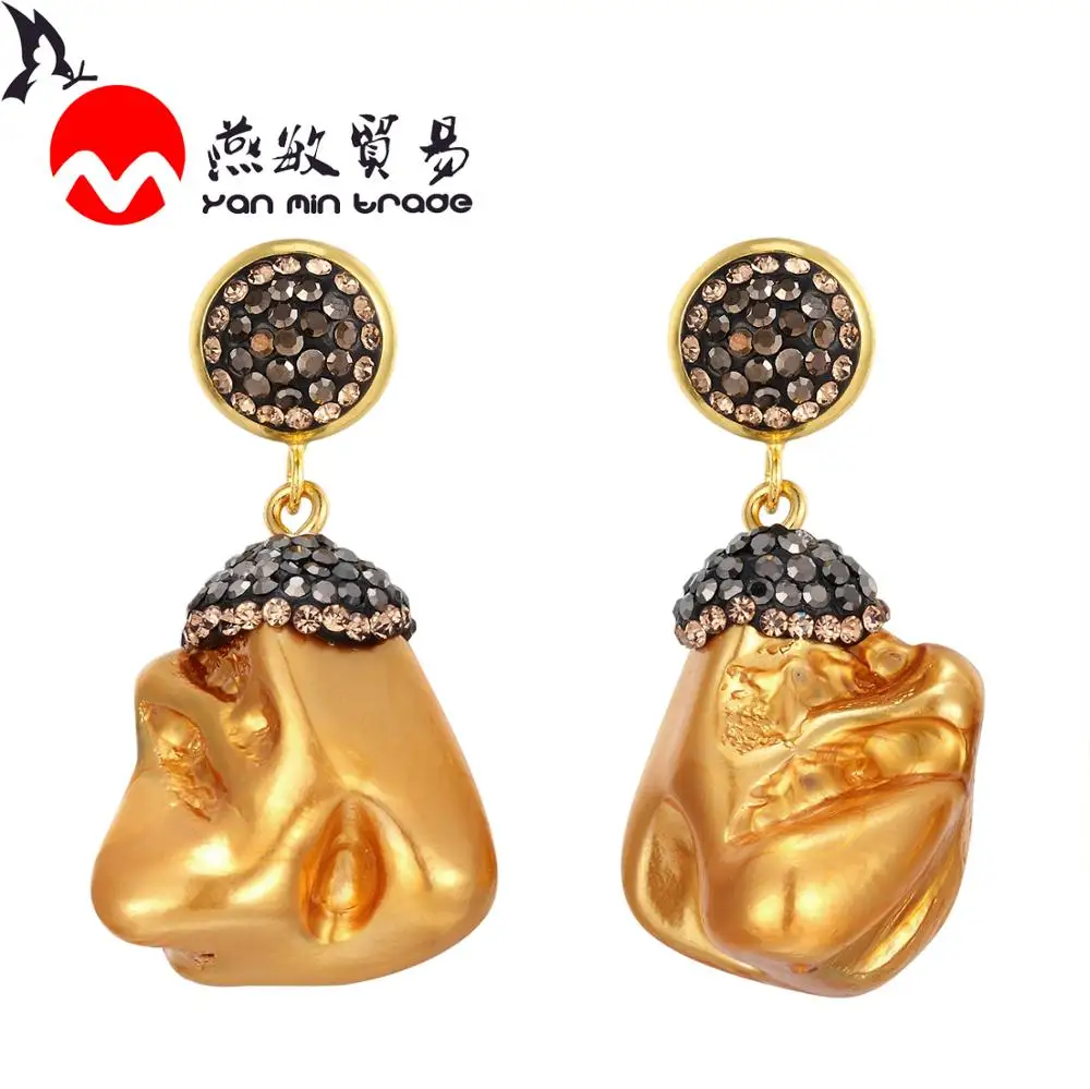 

New Arrival Korean Earrings For Sweet Pink Color Drop Irregular Earrings Fashion Jewelry 2020 Women Party Birthday Gift