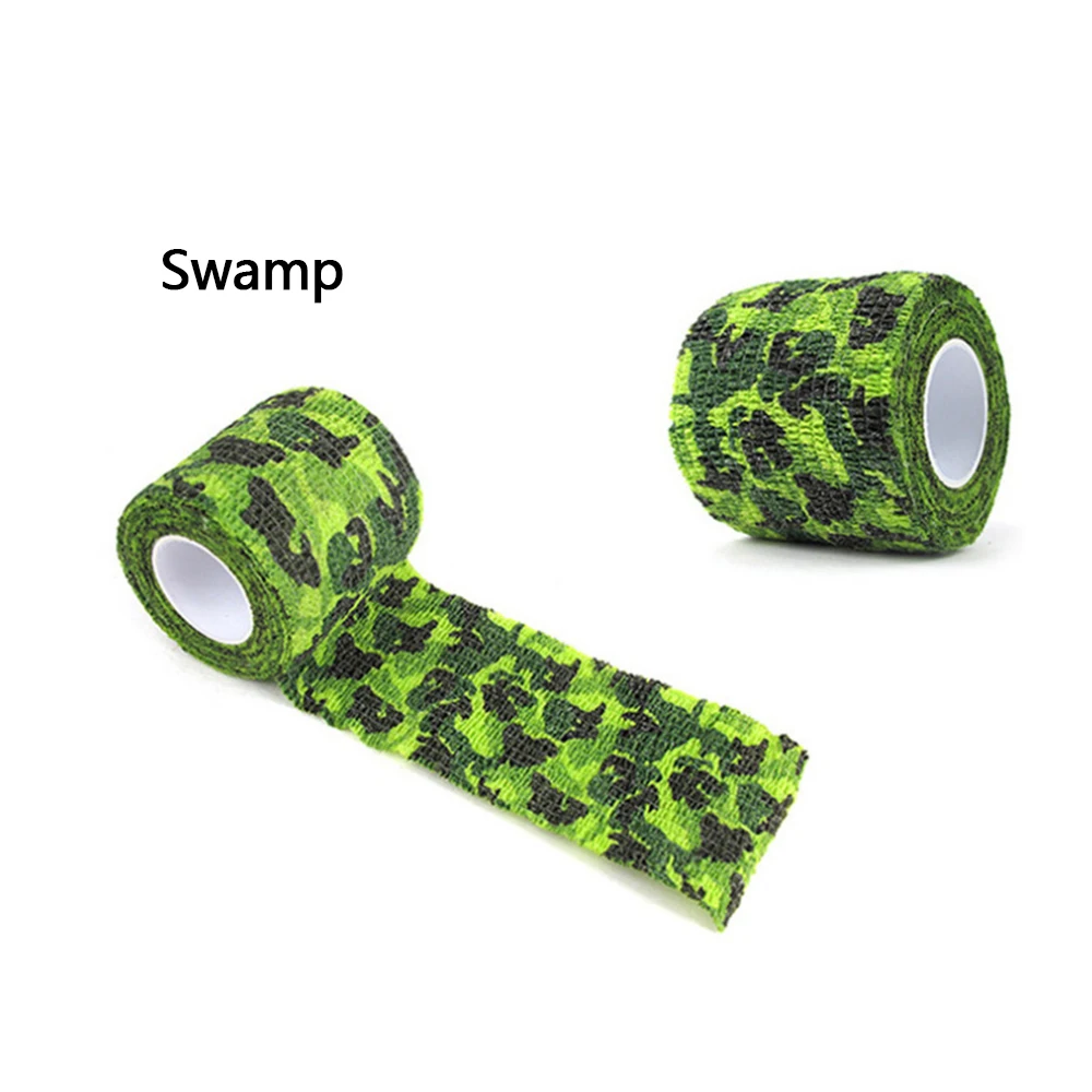 Swamp Велосипедная Наклейка защитная рамка наклейка на руль лента для велосипеда Нескользящая самоклеящаяся Выдвижная многофункциональная Камуфляжная Лента - Цвет: Swamp